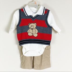 George 3 piece Set 0-3 Months 8-12 lbs